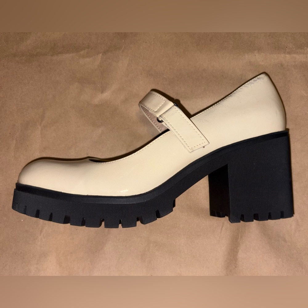 Sun + Stone, Cream, Chunky, Mary Jane, Platform Shoes - Picture 6 of 12
